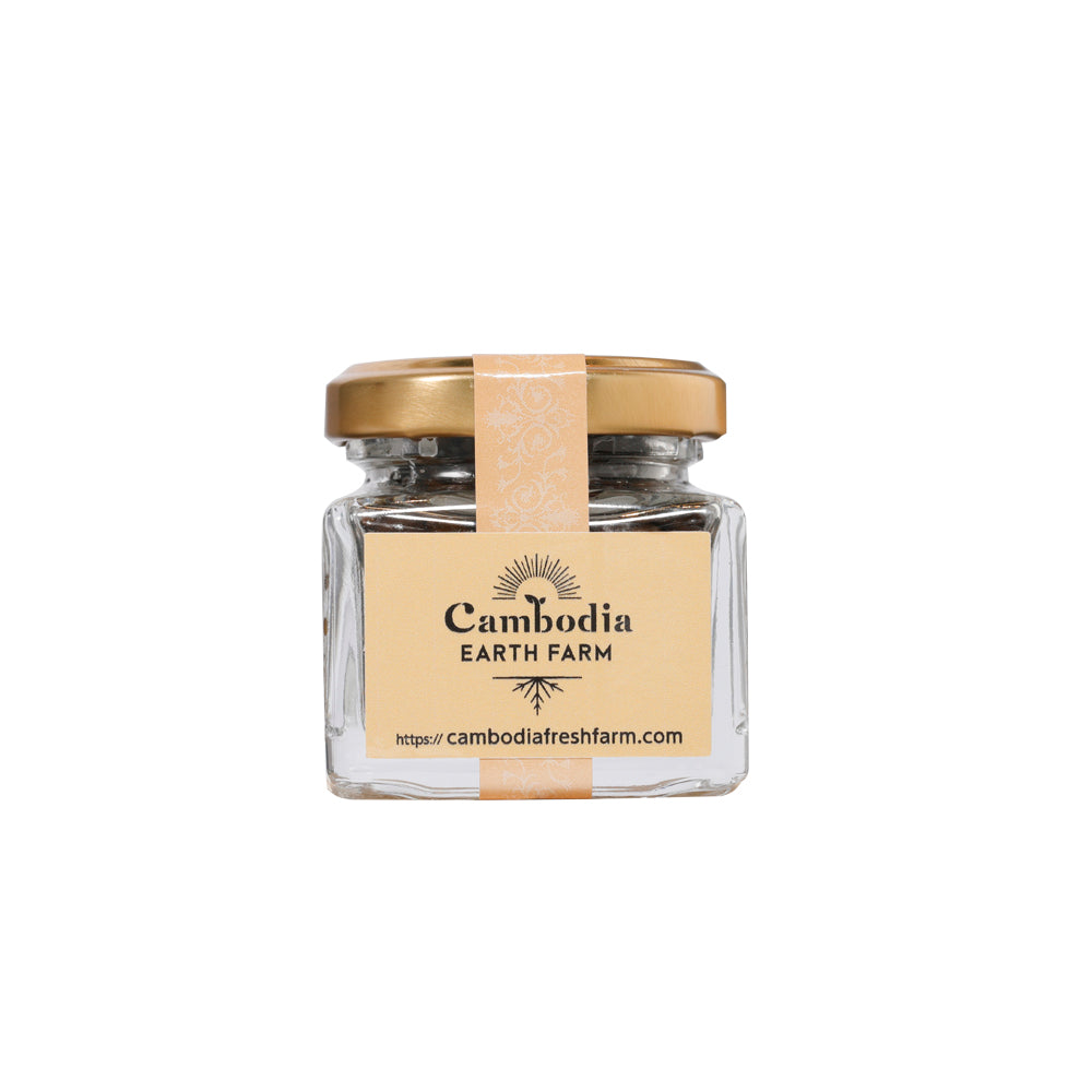 Kambodschanischer frischer Bio-Pfeffer, eingelegt (grob gemahlen), 30 g